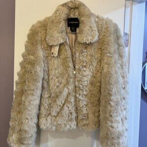 Bagatelle Cream Faux Fur Jacket